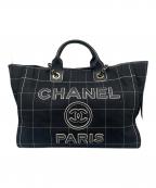 CHANELシャネル）の古着「Deauville GM ドーヴィルGM/A66941」｜ネイビー