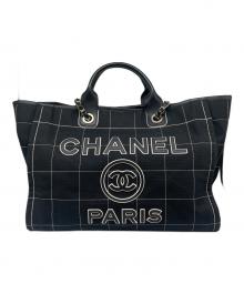 CHANEL（シャネル）の古着「Deauville GM ドーヴィルGM/A66941」｜ネイビー