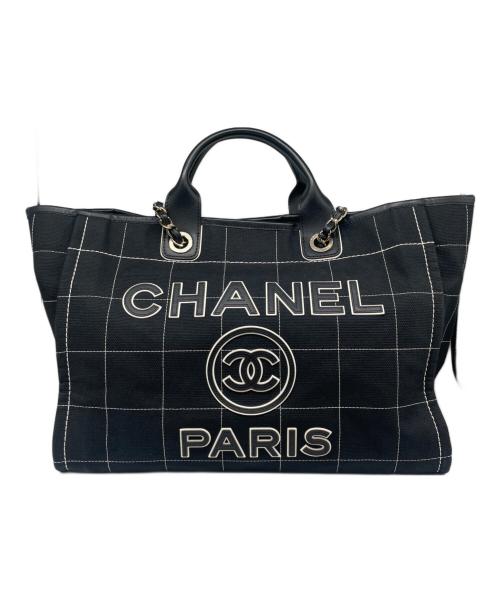 CHANEL（シャネル）CHANEL (シャネル) Deauville GM ドーヴィルGM/A66941 ネイビー サイズ:GMの古着・服飾アイテム