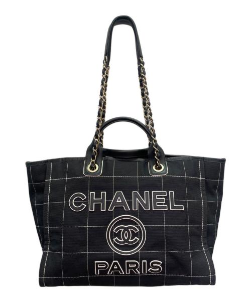 CHANEL（シャネル）CHANEL (シャネル) Deauville GM ドーヴィルGM/A66941 ネイビー サイズ:GMの古着・服飾アイテム