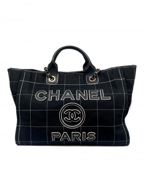 CHANEL（シャネル）CHANEL (シャネル) Deauville GM ドーヴィルGM/A66941 ネイビー サイズ:GMの古着・服飾アイテム