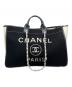 CHANEL (シャネル) ドーヴィル GM/Deauville GM Tote Bag アイボリー×ブラック サイズ:GM：440000円
