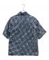 LOUIS VUITTON (ルイ ヴィトン) モノグラム プリント ショートスリーブ デニム半袖シャツ ブルー サイズ:S：200000円