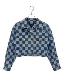 LOUIS VUITTON（ルイ ヴィトン）の古着「ダミエ デニムジャケット」｜スカイブルー