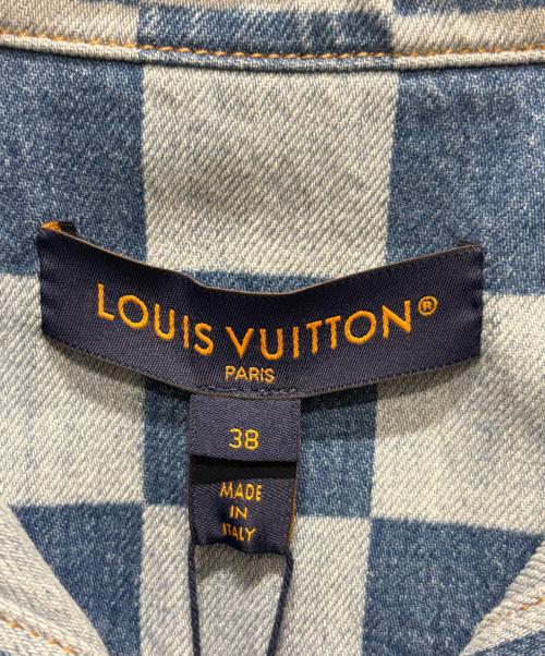 LOUIS VUITTON（ルイ ヴィトン）LOUIS VUITTON (ルイ ヴィトン) ダミエ デニムジャケット スカイブルー サイズ:38の古着・服飾アイテム