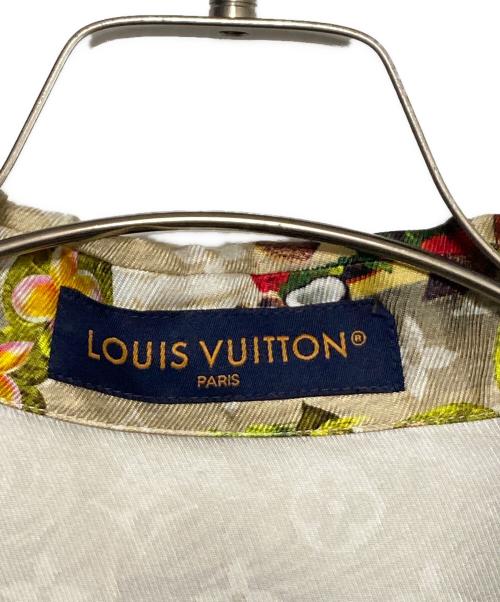LOUIS VUITTON（ルイ ヴィトン）LOUIS VUITTON (ルイ ヴィトン) Monogram Short-Sleeve Silk Shirt ベージュ サイズ:Mの古着・服飾アイテム