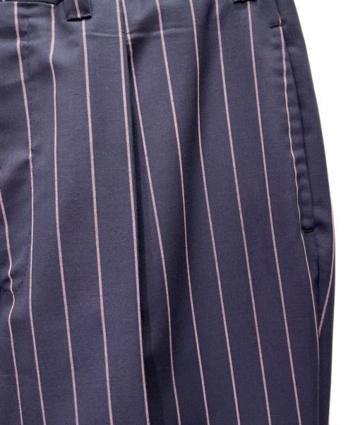 La Vera Sartoria Napoletana（ラ ヴェラ サルトリア ナポレターナ）La Vera Sartoria Napoletana (ラ ヴェラ サルトリア ナポレターナ) ピンストライプ シングルブレスト セットアップ ネイビー×ピンク サイズ:52の古着・服飾アイテム