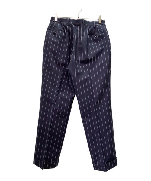 La Vera Sartoria Napoletana（ラ ヴェラ サルトリア ナポレターナ）La Vera Sartoria Napoletana (ラ ヴェラ サルトリア ナポレターナ) ピンストライプ シングルブレスト セットアップ ネイビー×ピンク サイズ:52の古着・服飾アイテム