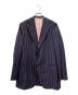La Vera Sartoria Napoletana (ラ ヴェラ サルトリア ナポレターナ) ピンストライプ シングルブレスト セットアップ ネイビー×ピンク サイズ:52：30000円