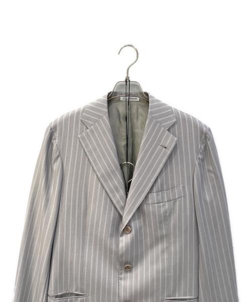 LUCIANO（ルチアーノ）LUCIANO (ルチアーノ) セットアップスーツ グレー×ホワイト サイズ:不明の古着・服飾アイテム