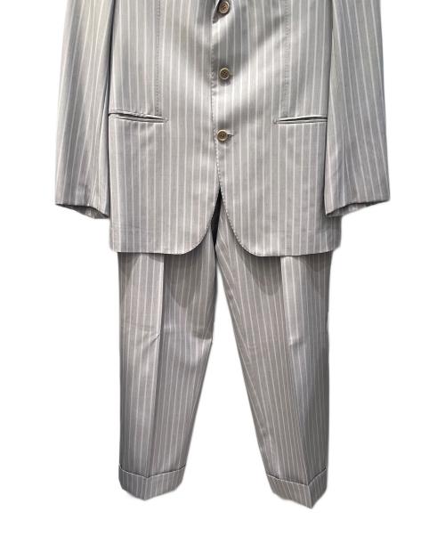 LUCIANO（ルチアーノ）LUCIANO (ルチアーノ) セットアップスーツ グレー×ホワイト サイズ:不明の古着・服飾アイテム