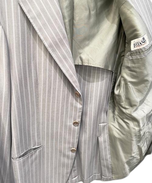 LUCIANO（ルチアーノ）LUCIANO (ルチアーノ) セットアップスーツ グレー×ホワイト サイズ:不明の古着・服飾アイテム