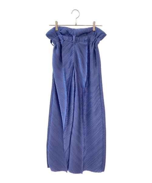 GIORGIO ARMANI（ジョルジオアルマーニ）GIORGIO ARMANI (ジョルジオアルマーニ) プリーツパンツ スカイブルー サイズ:42の古着・服飾アイテム