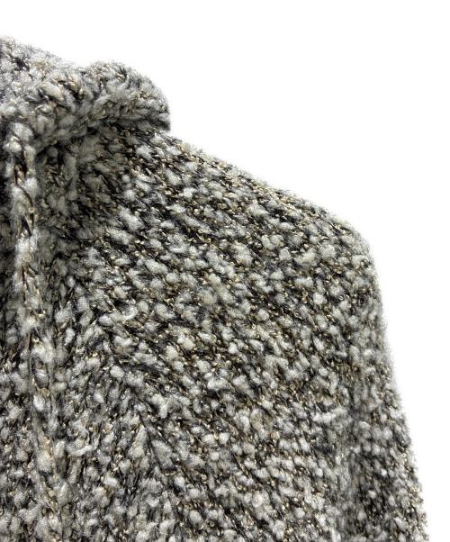CHANEL（シャネル）CHANEL (シャネル) シルク×カシミヤ混 07AW ペンギン ニットパーカー/ グレー サイズ:40の古着・服飾アイテム