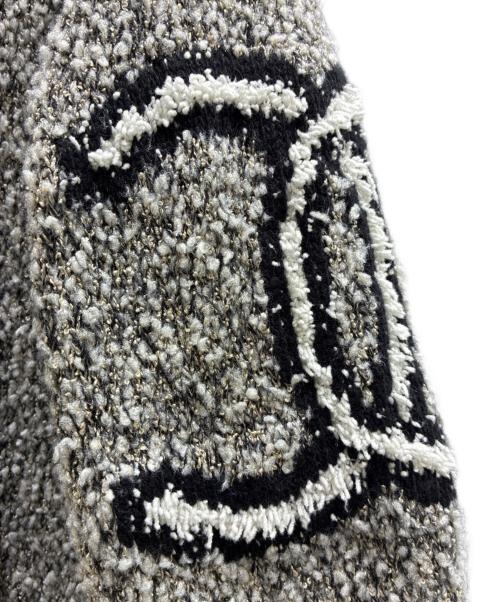 CHANEL（シャネル）CHANEL (シャネル) シルク×カシミヤ混 07AW ペンギン ニットパーカー/ グレー サイズ:40の古着・服飾アイテム