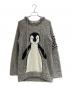 CHANEL（シャネル）の古着「シルク×カシミヤ混 07AW ペンギン ニットパーカー/」｜グレー