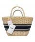 Christian Dior (クリスチャン ディオール) Oblique Panier Chapeau Basket Bag オブリーク パニエ シャポー カゴバッグ  ベージュ×ネイビー：320000円