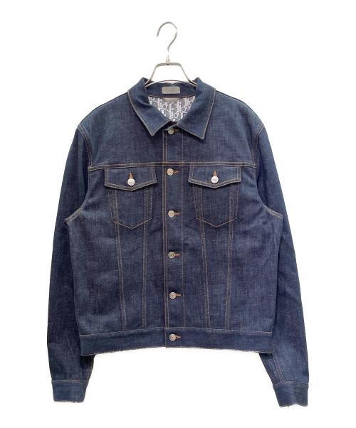 Dior（ディオール）Dior (ディオール) Oblique Low Cotton Denim Jacket オブリーク ロー コットンデニムジャケット/013D482J226X インディゴ サイズ:50の古着・服飾アイテム