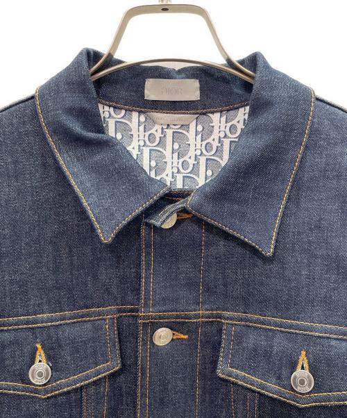 Dior（ディオール）Dior (ディオール) Oblique Low Cotton Denim Jacket オブリーク ロー コットンデニムジャケット/013D482J226X インディゴ サイズ:50の古着・服飾アイテム
