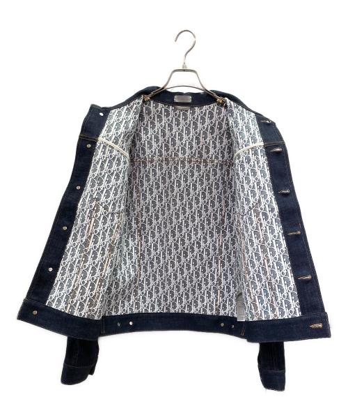 Dior（ディオール）Dior (ディオール) Oblique Low Cotton Denim Jacket オブリーク ロー コットンデニムジャケット/013D482J226X インディゴ サイズ:50の古着・服飾アイテム