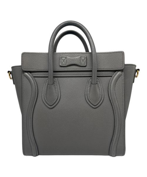 CELINE（セリーヌ）CELINE (セリーヌ) Luggage Nano Shopper Bag ラゲージ ナノ ショッパー ライトグレー サイズ:ナノの古着・服飾アイテム