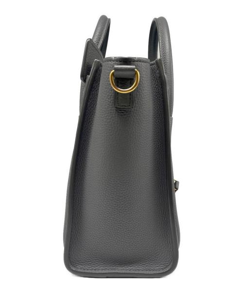 CELINE（セリーヌ）CELINE (セリーヌ) Luggage Nano Shopper Bag ラゲージ ナノ ショッパー ライトグレー サイズ:ナノの古着・服飾アイテム