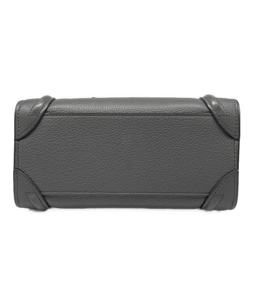 CELINE（セリーヌ）CELINE (セリーヌ) Luggage Nano Shopper Bag ラゲージ ナノ ショッパー ライトグレー サイズ:ナノの古着・服飾アイテム