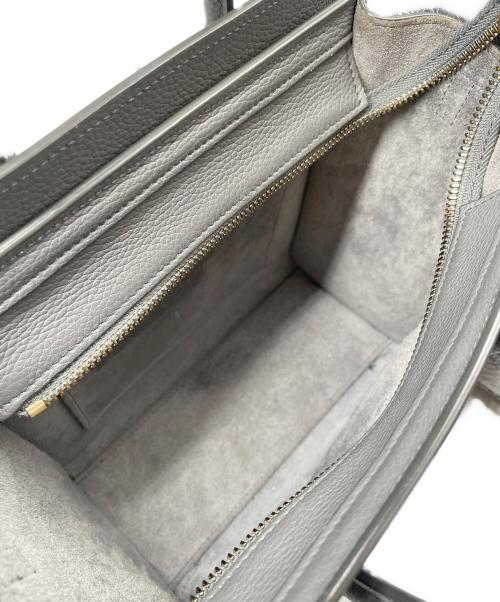 CELINE（セリーヌ）CELINE (セリーヌ) Luggage Nano Shopper Bag ラゲージ ナノ ショッパー ライトグレー サイズ:ナノの古着・服飾アイテム