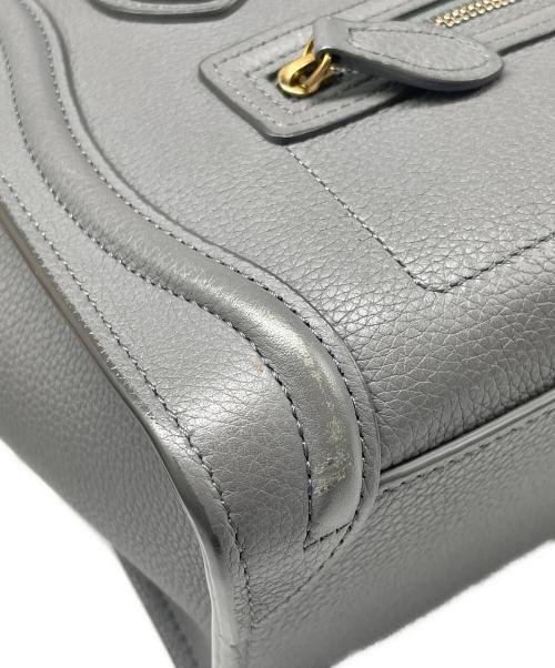 CELINE（セリーヌ）CELINE (セリーヌ) Luggage Nano Shopper Bag ラゲージ ナノ ショッパー ライトグレー サイズ:ナノの古着・服飾アイテム