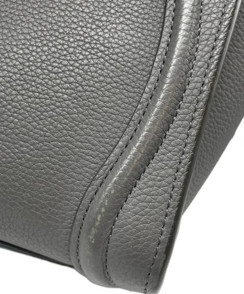 CELINE（セリーヌ）CELINE (セリーヌ) Luggage Nano Shopper Bag ラゲージ ナノ ショッパー ライトグレー サイズ:ナノの古着・服飾アイテム