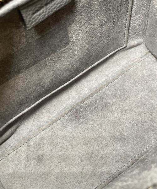 CELINE（セリーヌ）CELINE (セリーヌ) Luggage Nano Shopper Bag ラゲージ ナノ ショッパー ライトグレー サイズ:ナノの古着・服飾アイテム