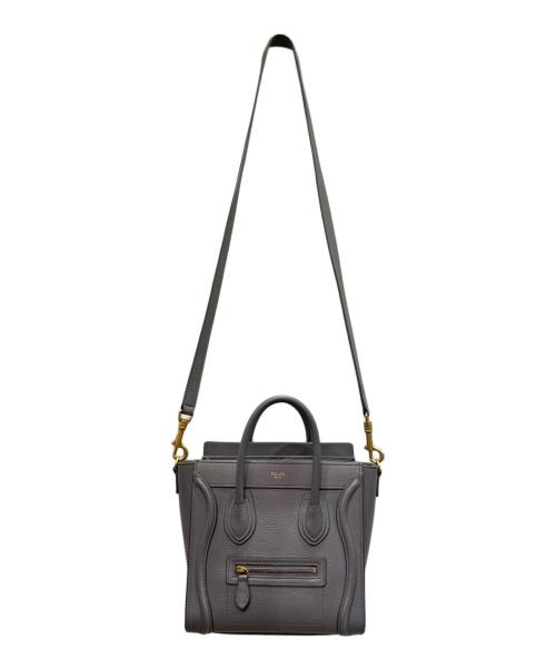 CELINE（セリーヌ）CELINE (セリーヌ) Luggage Nano Shopper Bag ラゲージ ナノ ショッパー ライトグレー サイズ:ナノの古着・服飾アイテム