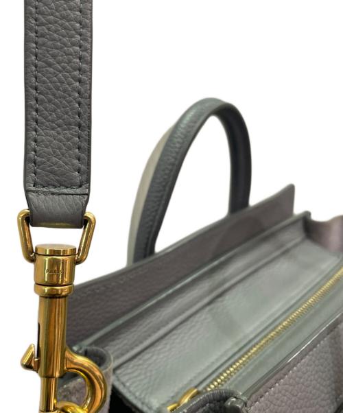 CELINE（セリーヌ）CELINE (セリーヌ) Luggage Nano Shopper Bag ラゲージ ナノ ショッパー ライトグレー サイズ:ナノの古着・服飾アイテム
