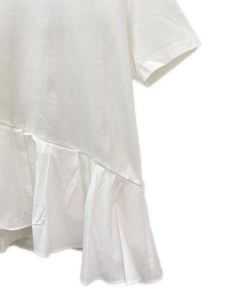 ESTNATION（エストネーション）ESTNATION (エストネーション) 裾フリル半袖カットソー ホワイト サイズ:Freeの古着・服飾アイテム