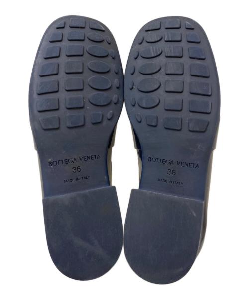 BOTTEGA VENETA（ボッテガベネタ）BOTTEGA VENETA (ボッテガベネタ) レザーローファー ネイビー サイズ:36の古着・服飾アイテム