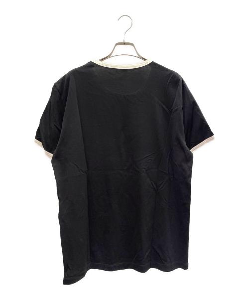 CELINE（セリーヌ）CELINE (セリーヌ) レギュラーTシャツ/Regular T-Shirt ブラック×ホワイト サイズ:Lの古着・服飾アイテム