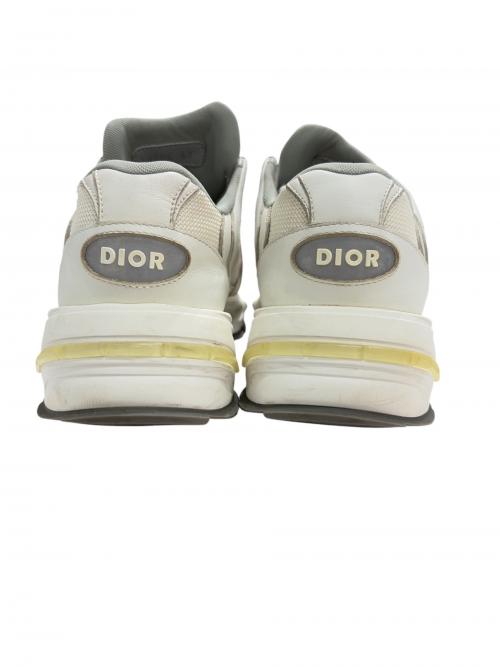 Dior（ディオール）Dior (ディオール) ローカットスニーカー ライトグレー×ホワイト サイズ:41の古着・服飾アイテム