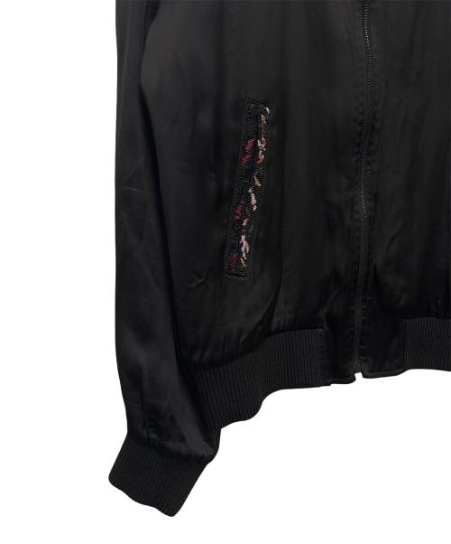 Saint Laurent Paris（サンローランパリ）Saint Laurent Paris (サンローランパリ) Beaded Teddy Jacket ブラック サイズ:46の古着・服飾アイテム