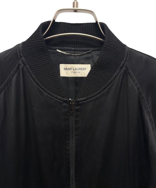 Saint Laurent Paris（サンローランパリ）Saint Laurent Paris (サンローランパリ) Beaded Teddy Jacket ブラック サイズ:46の古着・服飾アイテム
