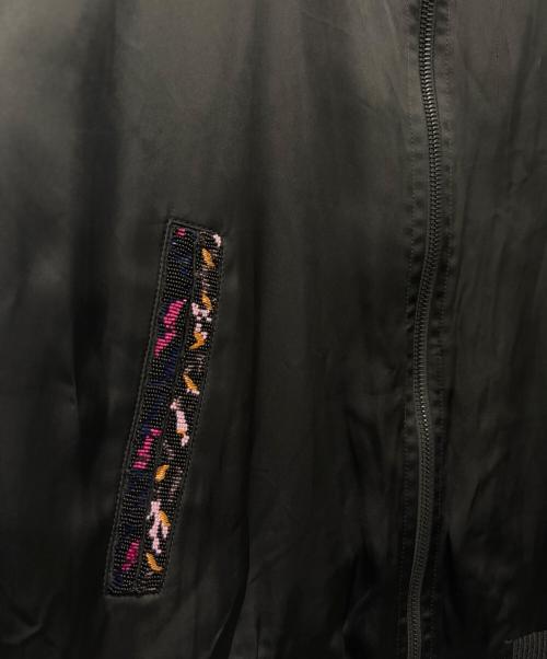 Saint Laurent Paris（サンローランパリ）Saint Laurent Paris (サンローランパリ) Beaded Teddy Jacket ブラック サイズ:46の古着・服飾アイテム