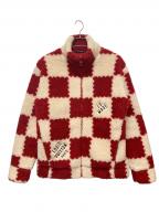 LOUIS VUITTONルイ ヴィトン）の古着「ALL OVER DAMIER FLEECE BLOUSON」｜レッド×ホワイト