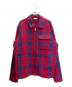 MONCLER（モンクレール）の古着「23AW CAMICIA Zip Up Wool Jacket CAMICIA ジップアップウールジャケット/I20912F00005」｜レッド×ネイビー