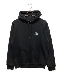 Dior×stussy（ディオール×ステューシー）の古着「BEE 裏起毛 スウェットプルオーバーパーカー」｜ブラック