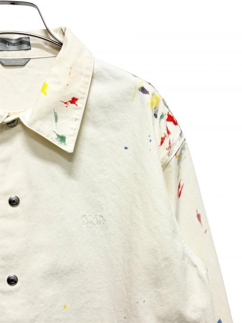 Dior（ディオール）Dior (ディオール) ペイントジャケット アイボリー サイズ:46の古着・服飾アイテム