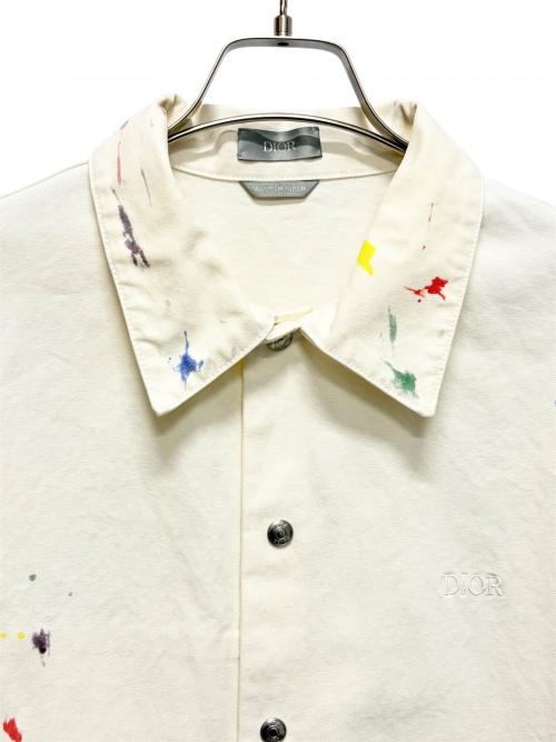 Dior（ディオール）Dior (ディオール) ペイントジャケット アイボリー サイズ:46の古着・服飾アイテム