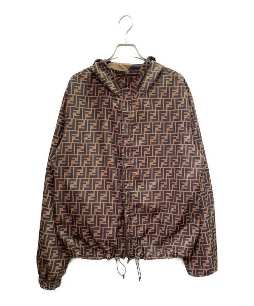 FENDI（フェンディ）FENDI (フェンディ) ナイロンジャケット/Nylon Jacket/FAA615 A79N ブラウン サイズ:46の古着・服飾アイテム