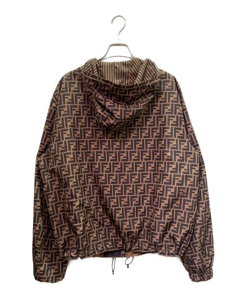 FENDI（フェンディ）FENDI (フェンディ) ナイロンジャケット/Nylon Jacket/FAA615 A79N ブラウン サイズ:46の古着・服飾アイテム