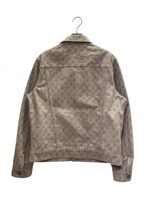 LOUIS VUITTON（ルイ ヴィトン）LOUIS VUITTON (ルイ ヴィトン) モノグラム デニムジャケット グレー サイズ:46の古着・服飾アイテム
