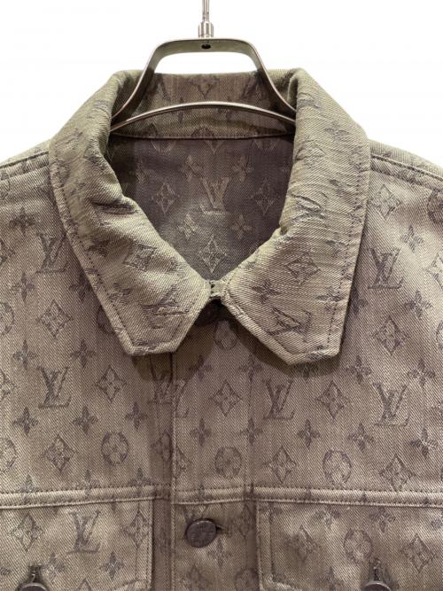 LOUIS VUITTON（ルイ ヴィトン）LOUIS VUITTON (ルイ ヴィトン) モノグラム デニムジャケット グレー サイズ:46の古着・服飾アイテム