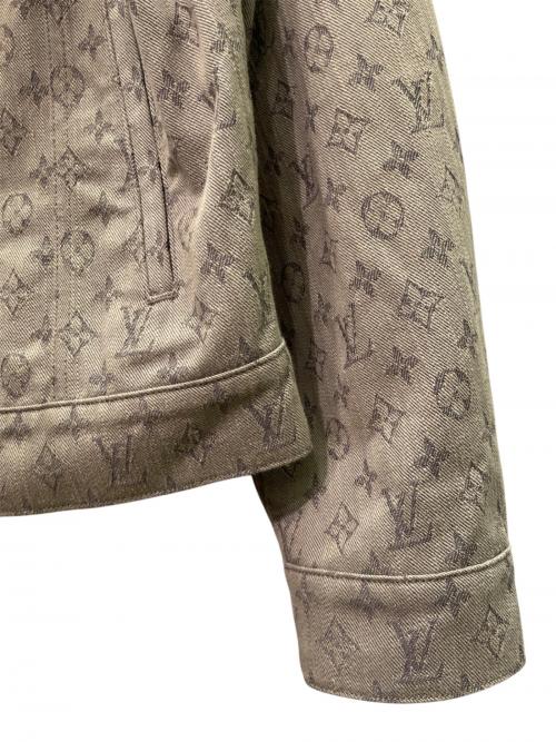 LOUIS VUITTON（ルイ ヴィトン）LOUIS VUITTON (ルイ ヴィトン) モノグラム デニムジャケット グレー サイズ:46の古着・服飾アイテム